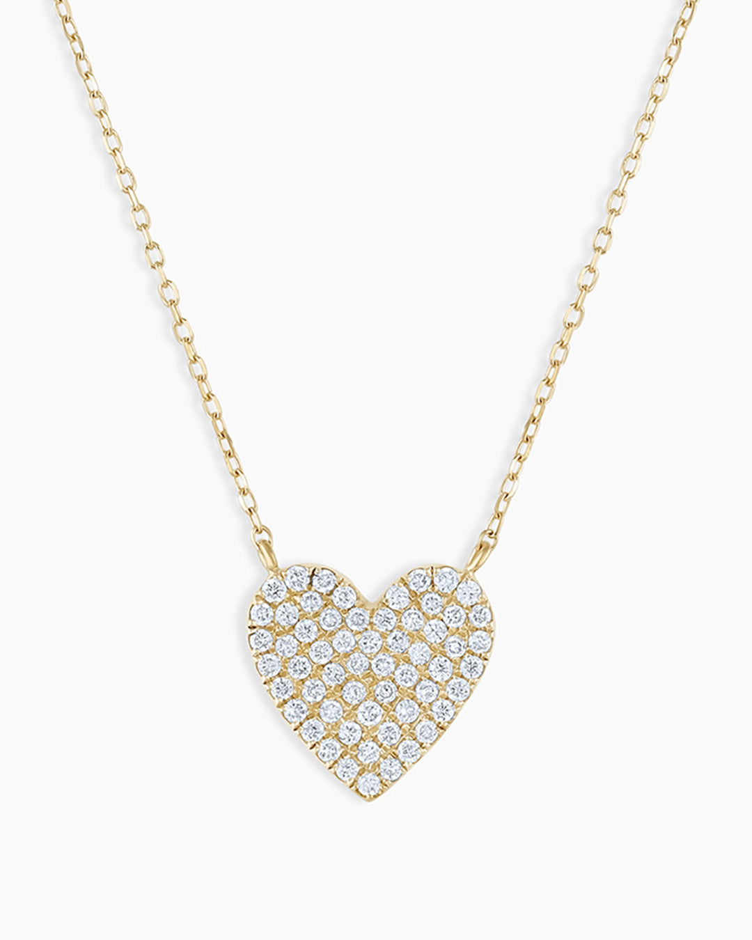 Pave shop heart pendant