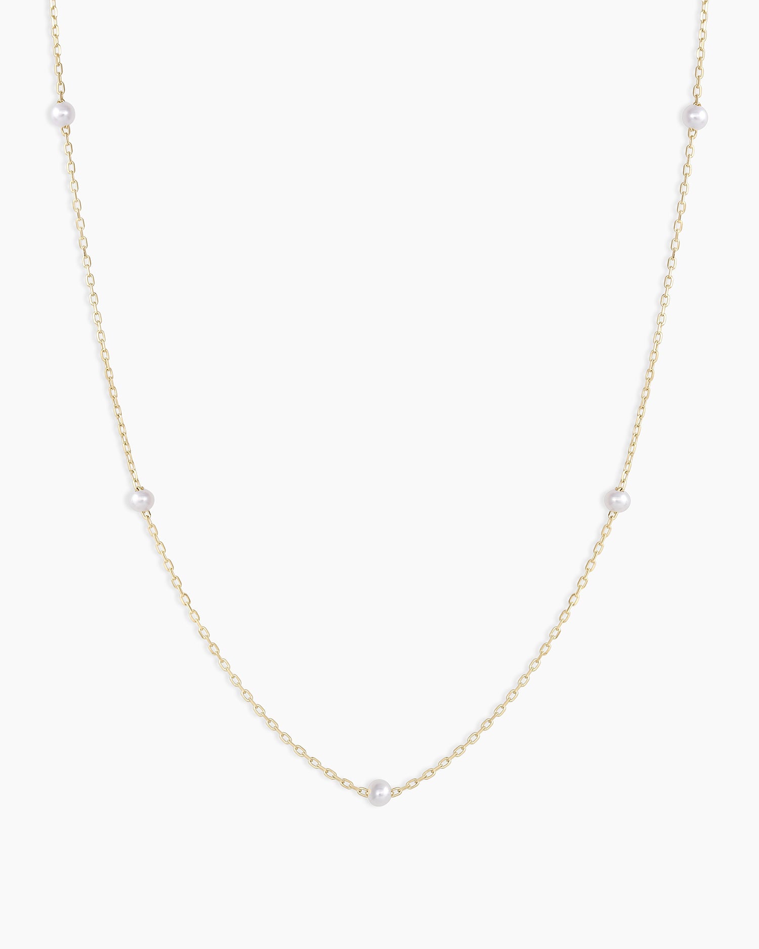 Pearl Newport Necklace  || option::14k Solid Gold