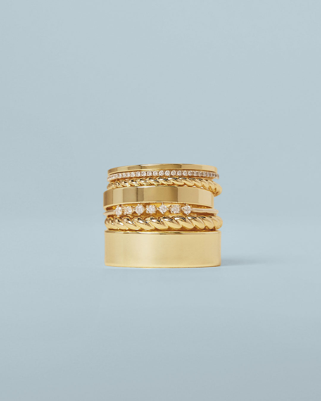 Gold plated and solid gold rings