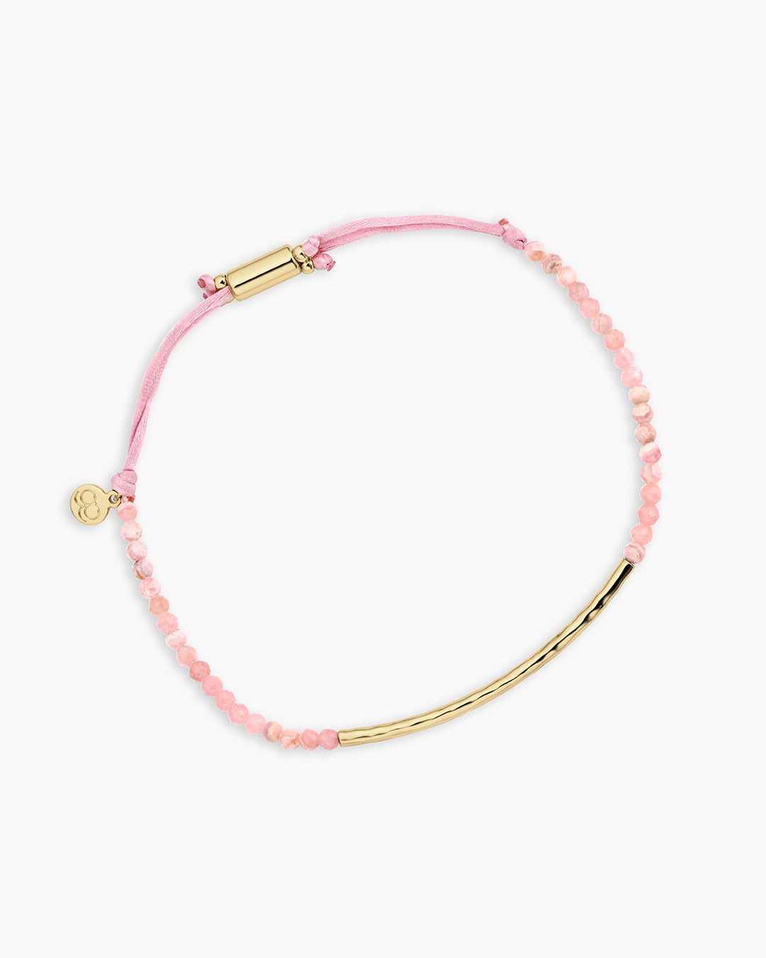 Power Gemstone Bracelet for Compassion || option::18k Gold Plated, Rhodochrosite