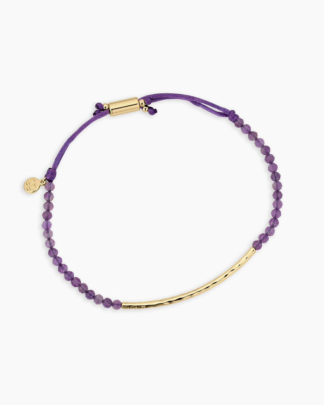 Power Gemstone Bracelet for Tranquility || option::18k Gold Plated, Amethyst - Tranquility