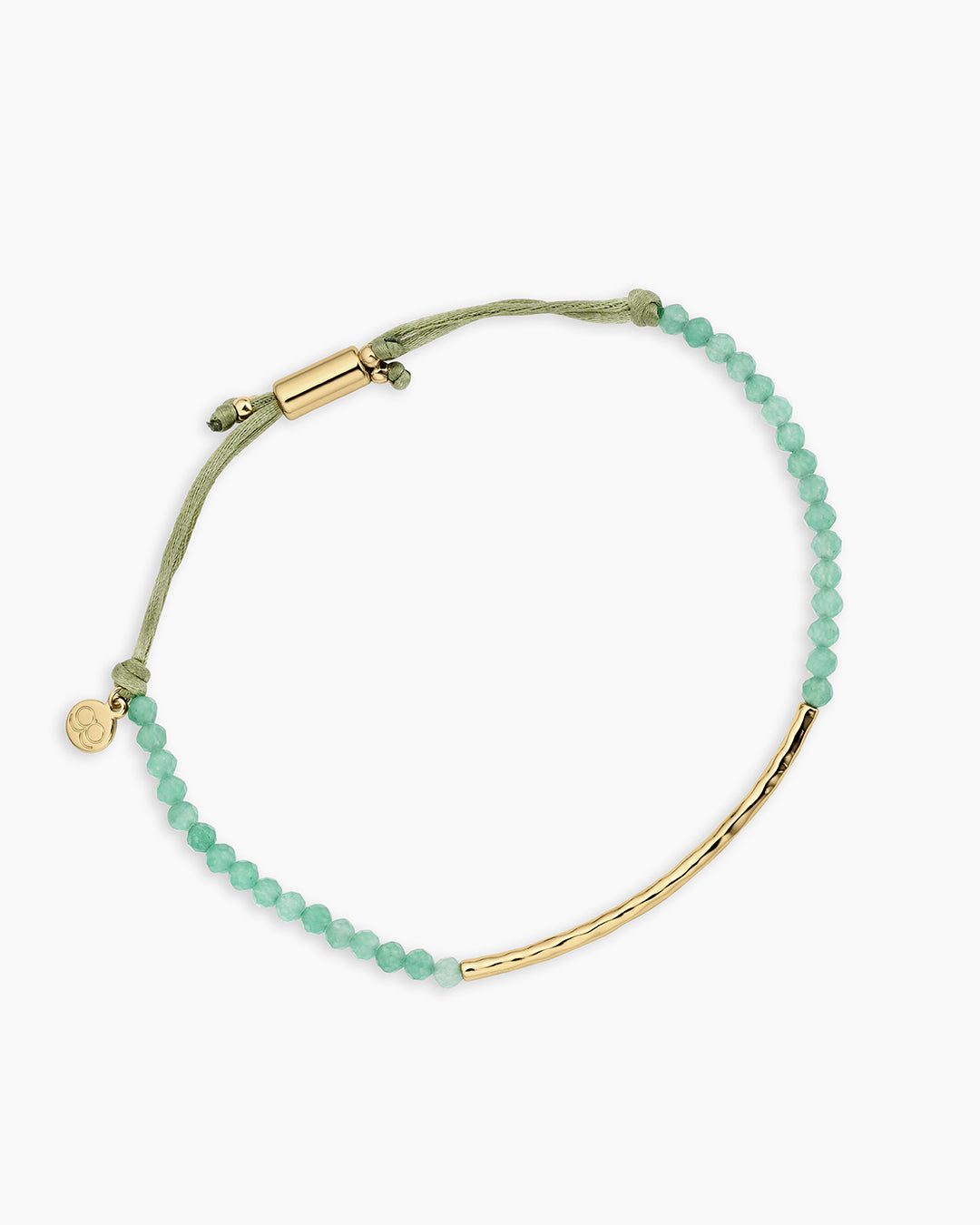 Power Gemstone Bracelet for Luck || option::18k Gold Plated, Aventurine - Luck