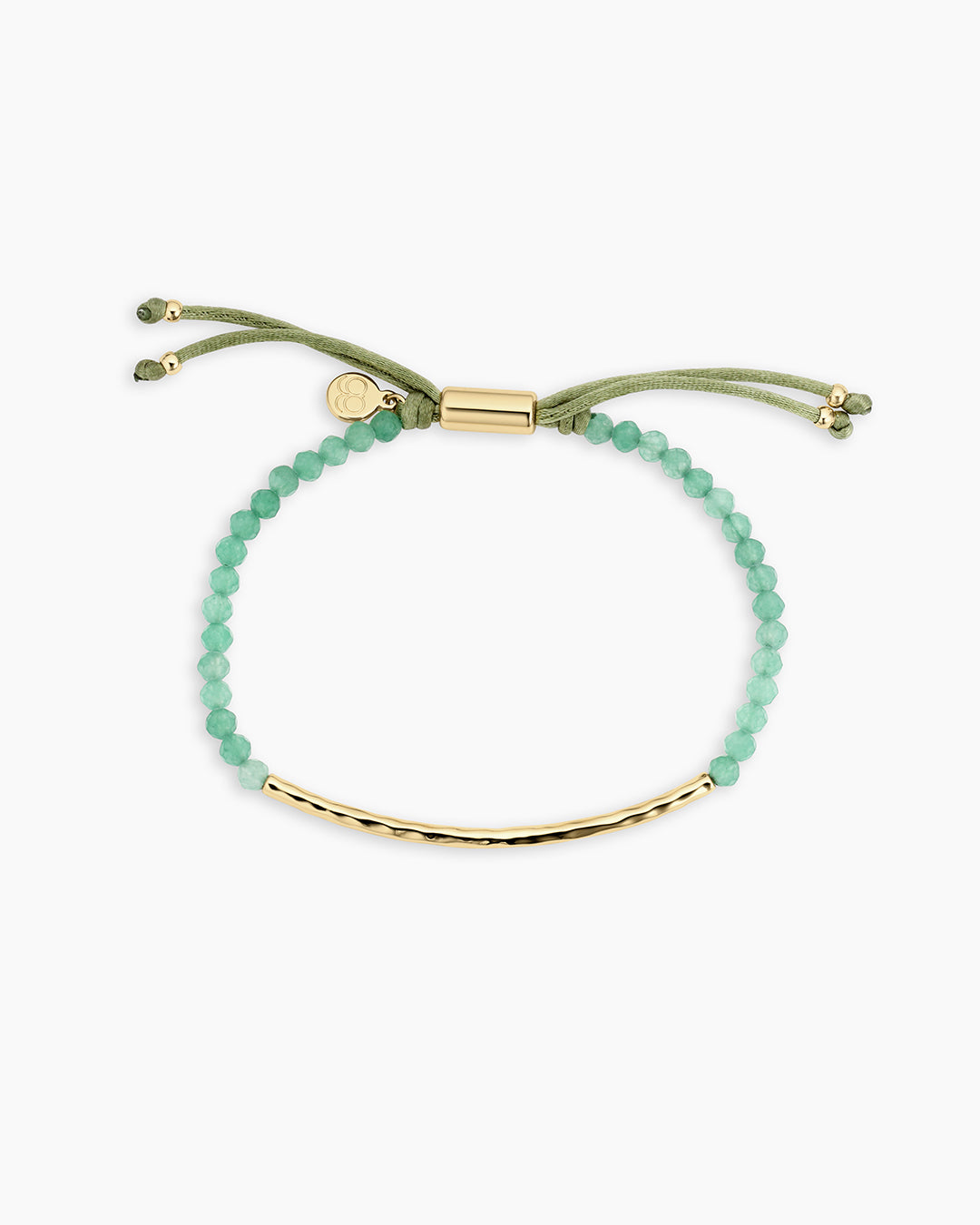 Power Gemstone Bracelet for Luck || option::18k Gold Plated, Aventurine - Luck