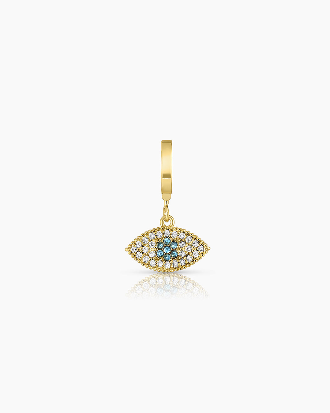 Evil EyeParker Charm || option::18k Gold Plated, Evil Eye