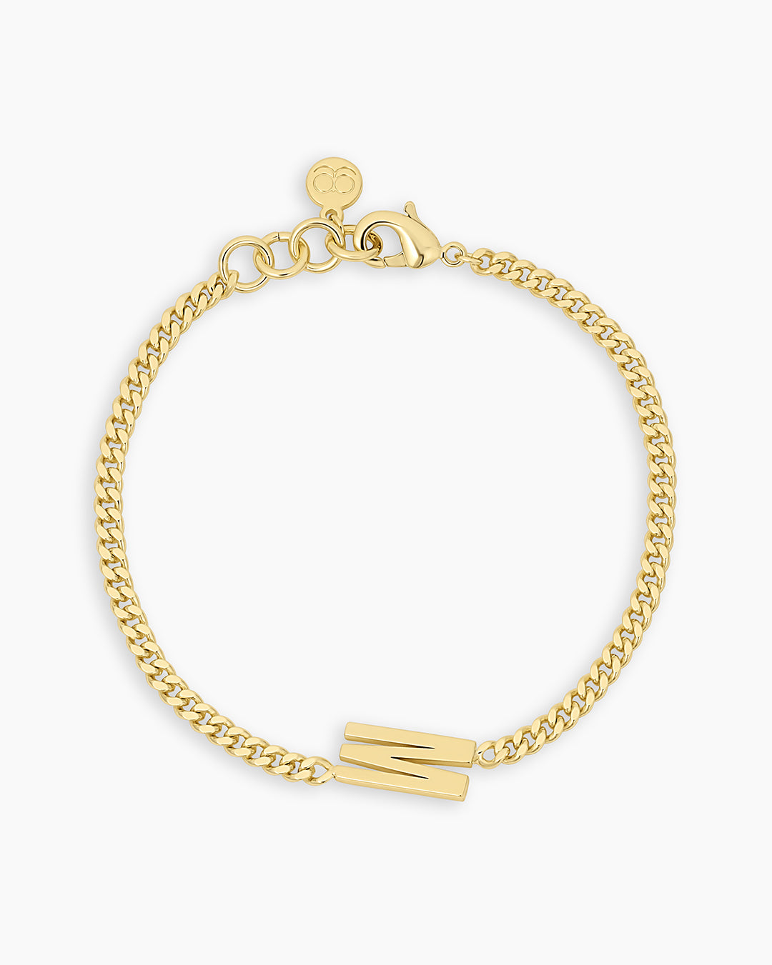 Wilder Alphabet Bracelet Alphabet Bracelet #M || option::18k Gold Plated, M