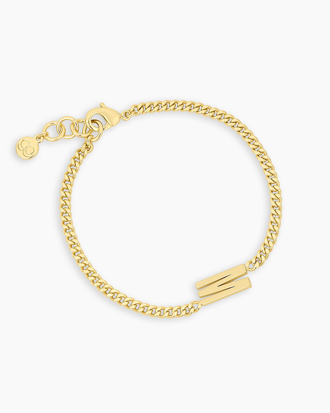 Wilder Alphabet Bracelet Alphabet Bracelet #M || option::18k Gold Plated, M