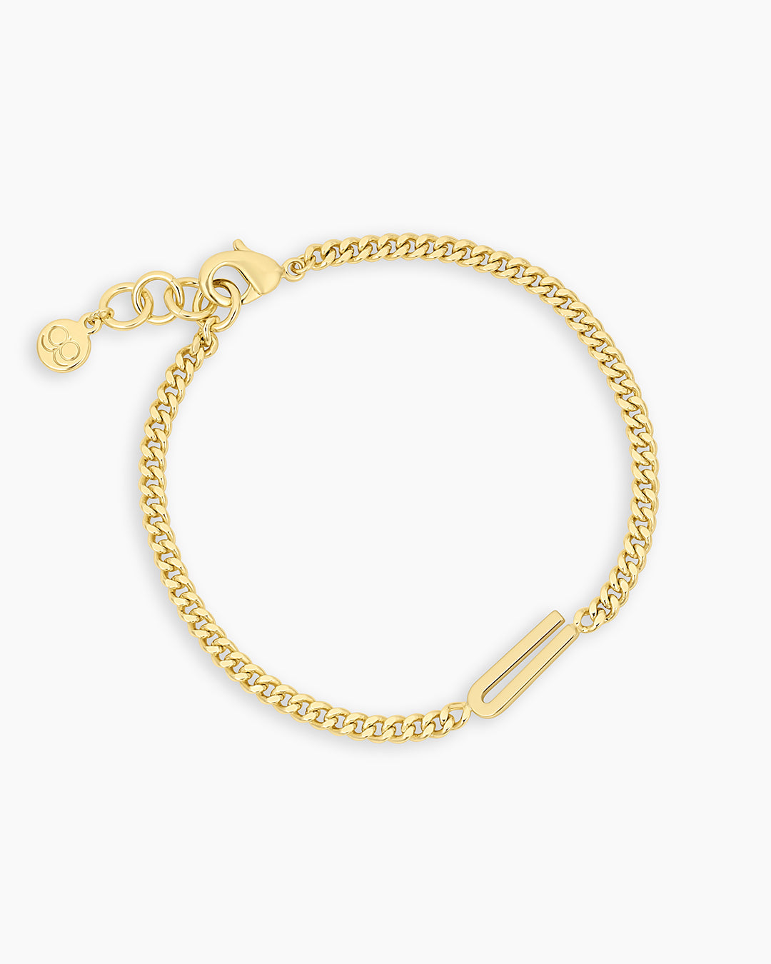 Wilder Alphabet Bracelet Alphabet Bracelet #U || option::18k Gold Plated, U