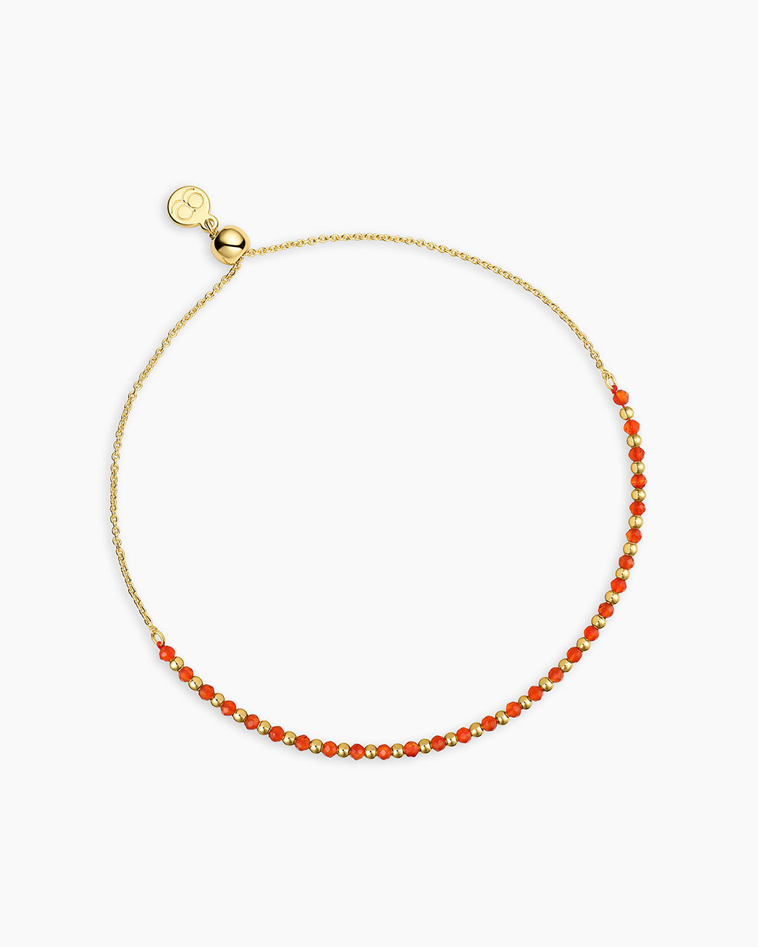 Power Gemstone Brooks Bracelet for Confidence || option::18k Gold Plated, Orange Agate - Confidence