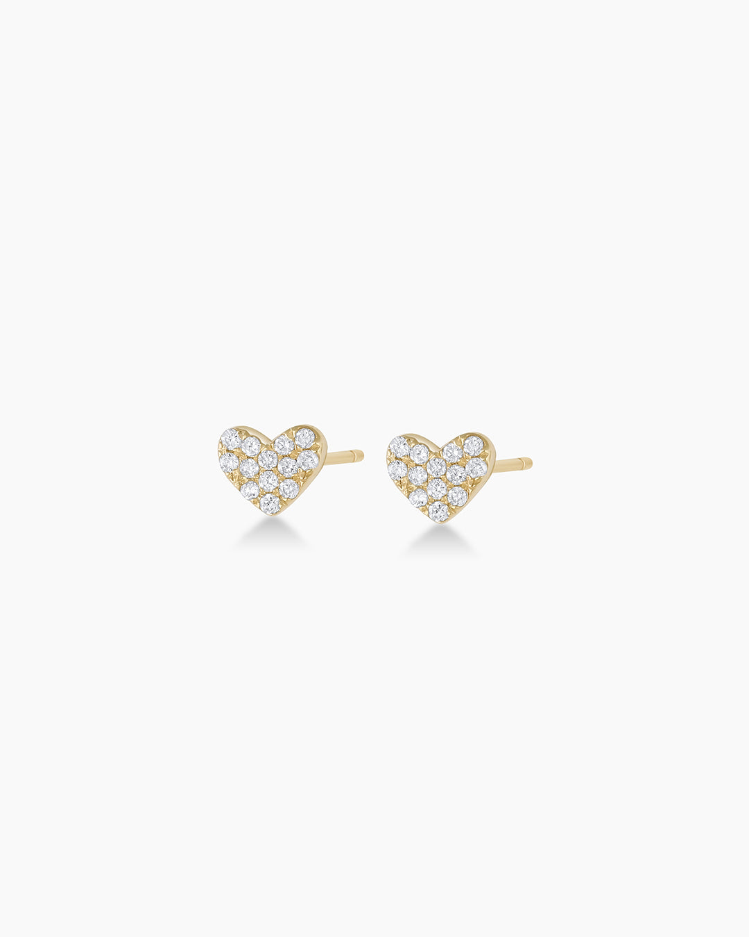 Heart Shape Diamond Stud Earrings For Women - Surat Diamond