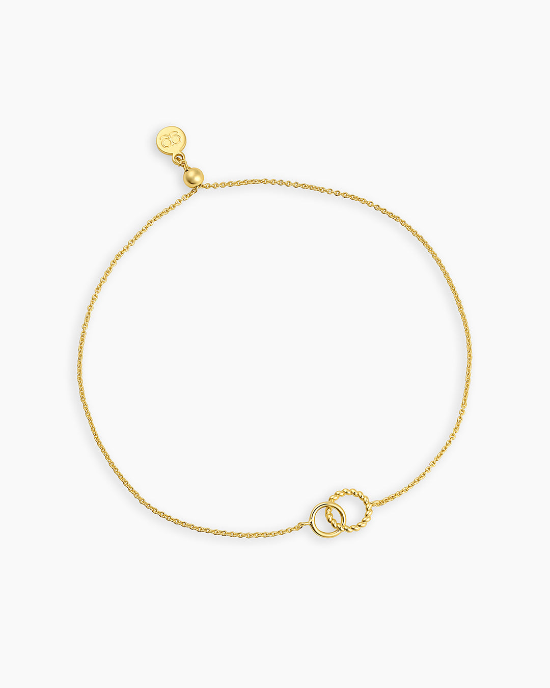 Crew Charm Bracelet link bracelet circle bracelet adjustable bracelet || option::18k Gold Plated