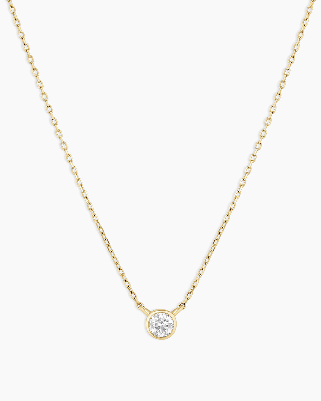 Classic Diamond Necklace || option::14k Solid Gold