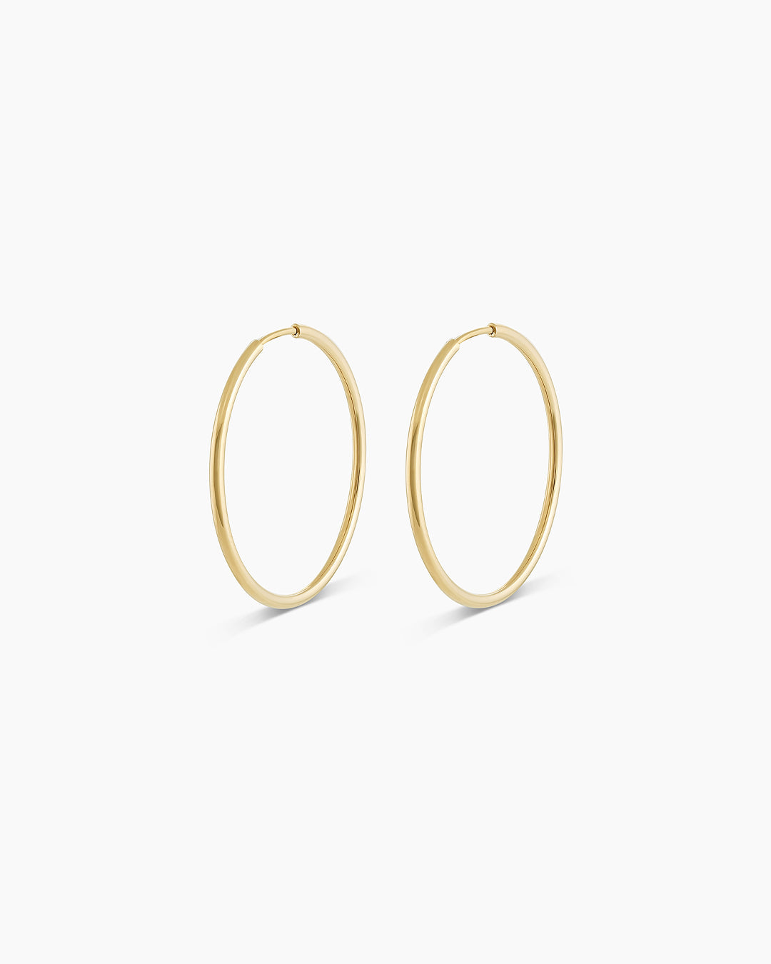 14K Gold Classic Hoop Earrings, Solid Yellow Gold newest