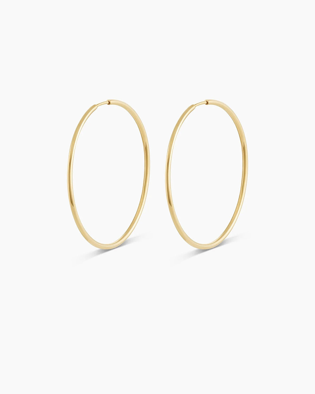 14K Yellow Gold Classic Hoops