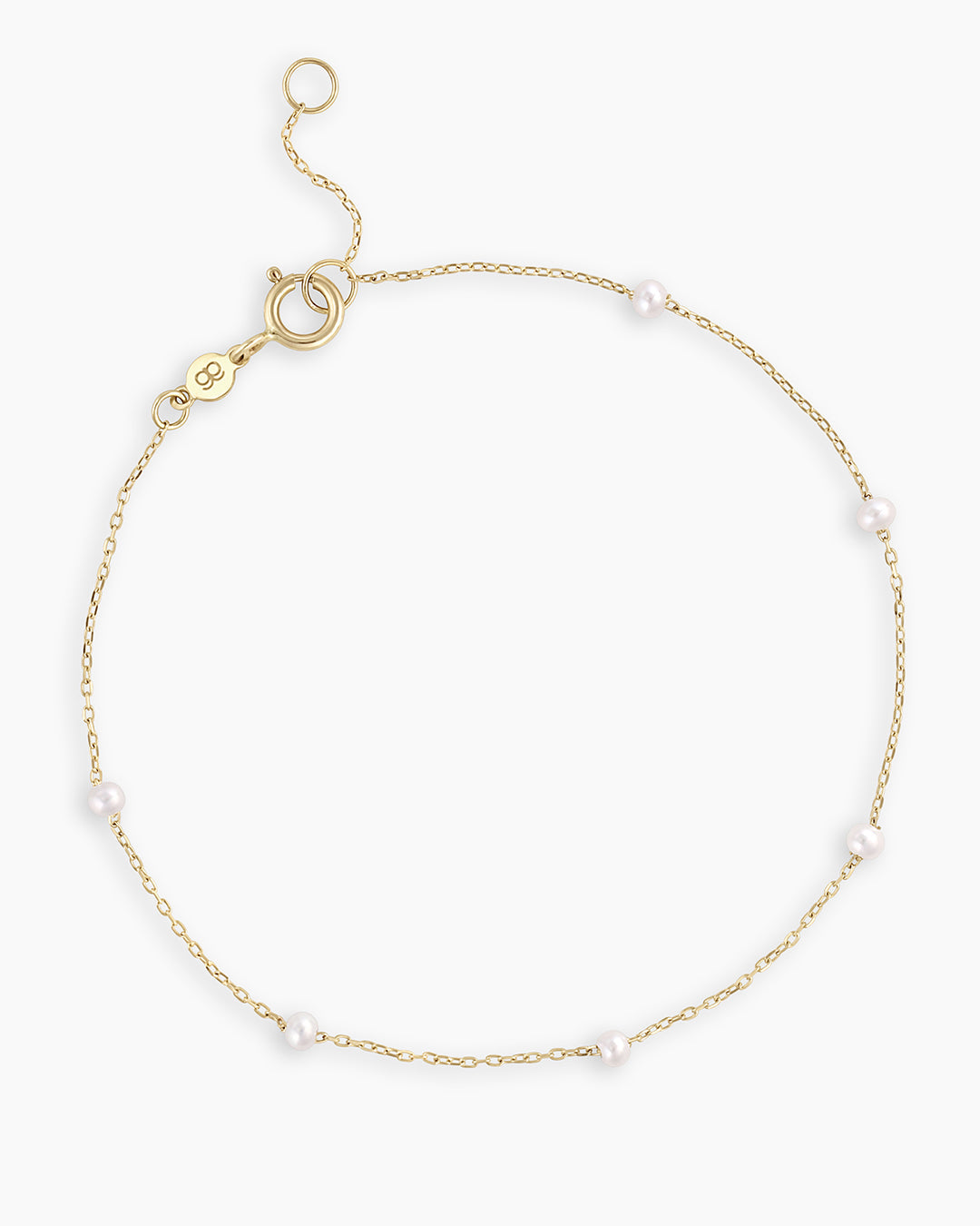 Pearl Newport Bracelet || option::14k Solid Gold