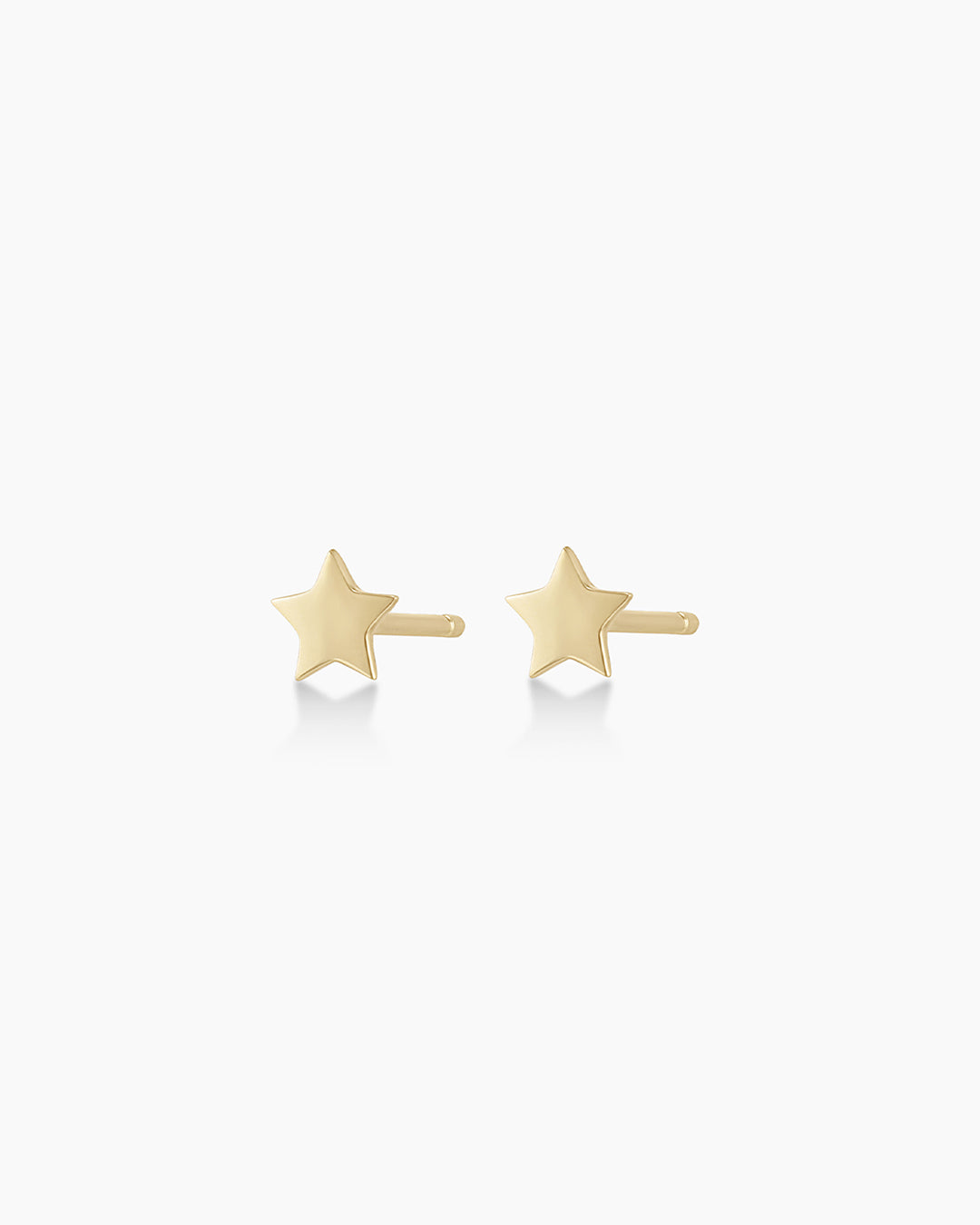 Yellow gold store star earrings