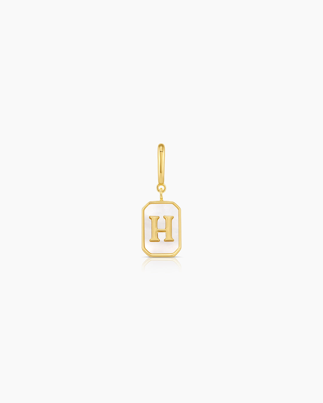 Vintage Alphabet Parker Charm #H || option::18k Gold Plated, H