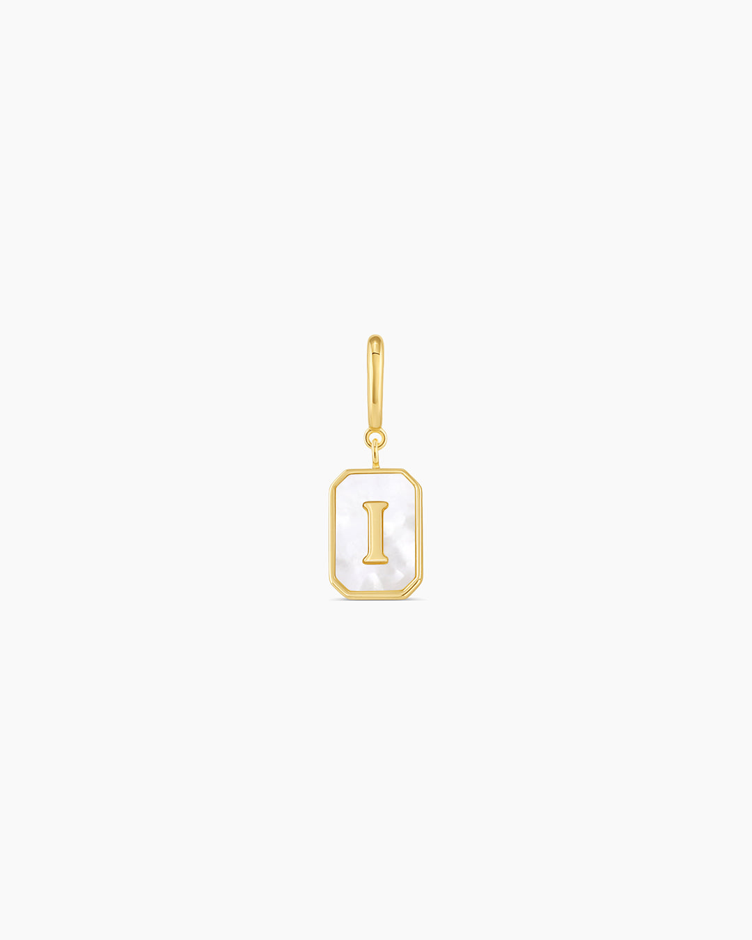 Vintage Alphabet Parker Charm #I || option::18k Gold Plated, I