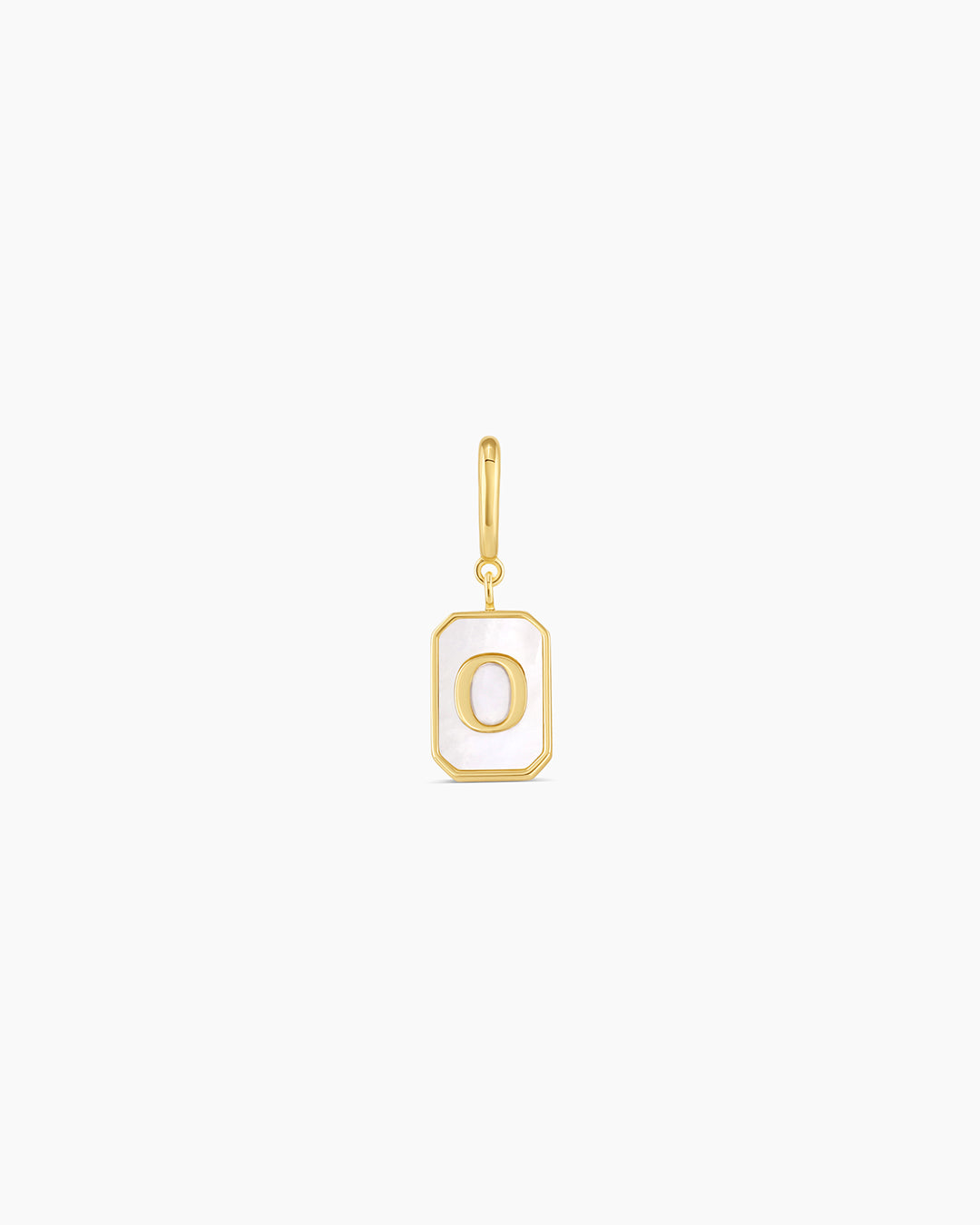 Vintage Alphabet Parker Charm #O || option::18k Gold Plated, O