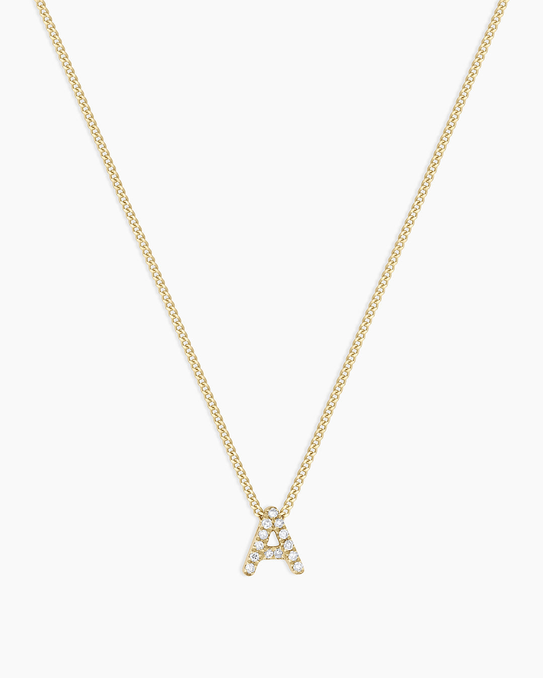 Letter a diamond on sale necklace