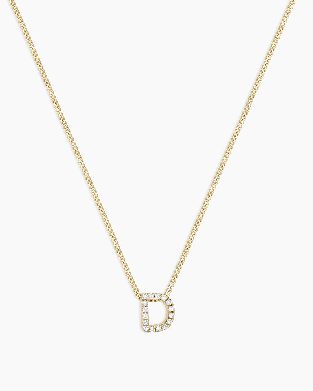 Diamond Alphabet Necklace