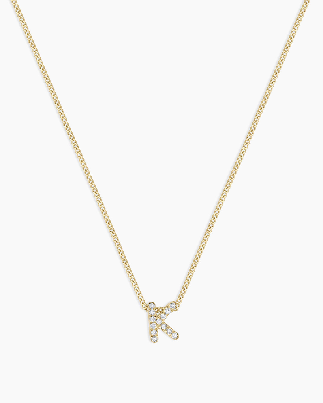 Diamond Alphabet Necklace