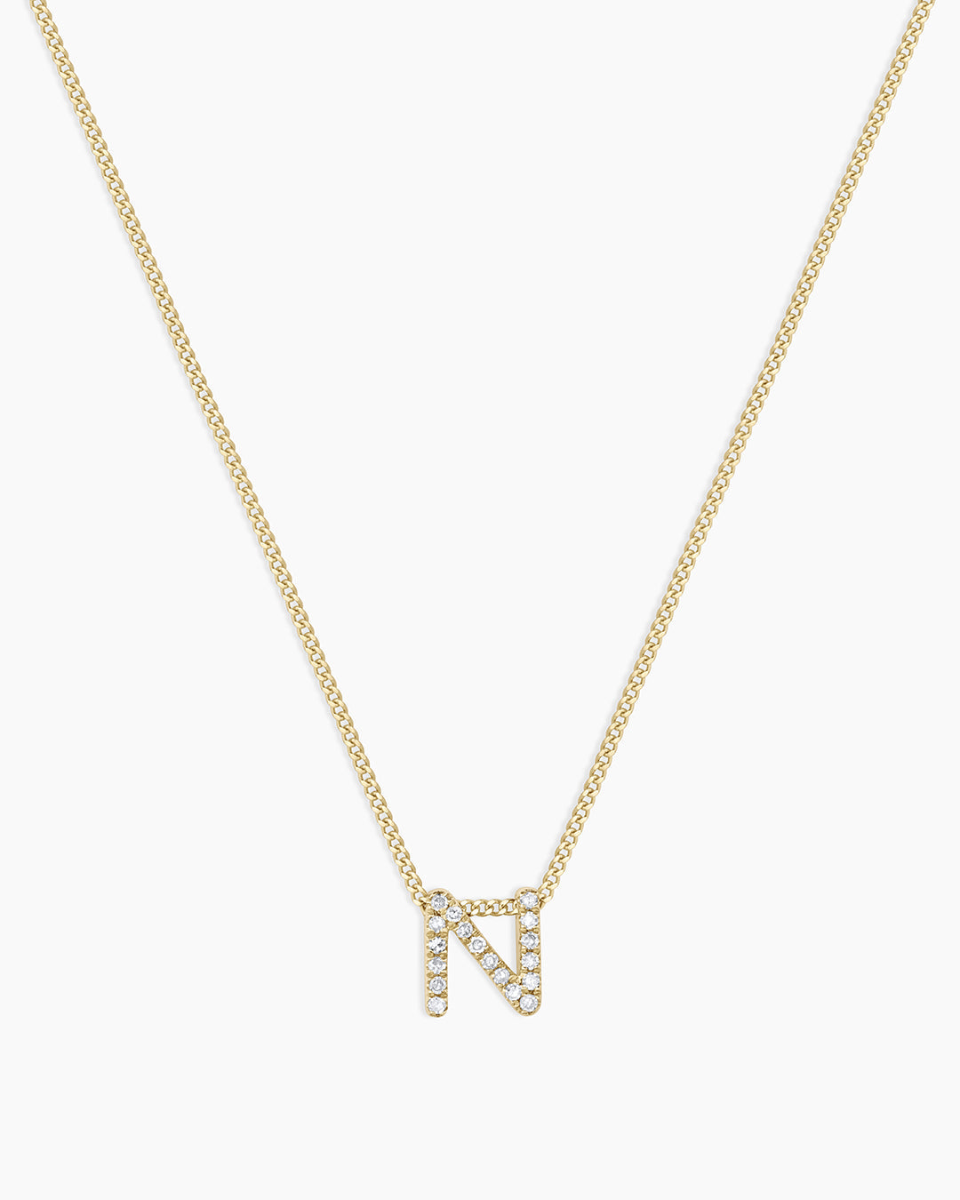 Diamond Alphabet Necklace