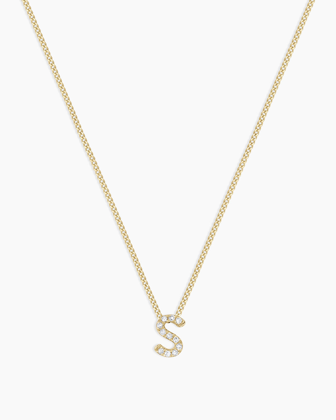 Diamond Alphabet Necklace