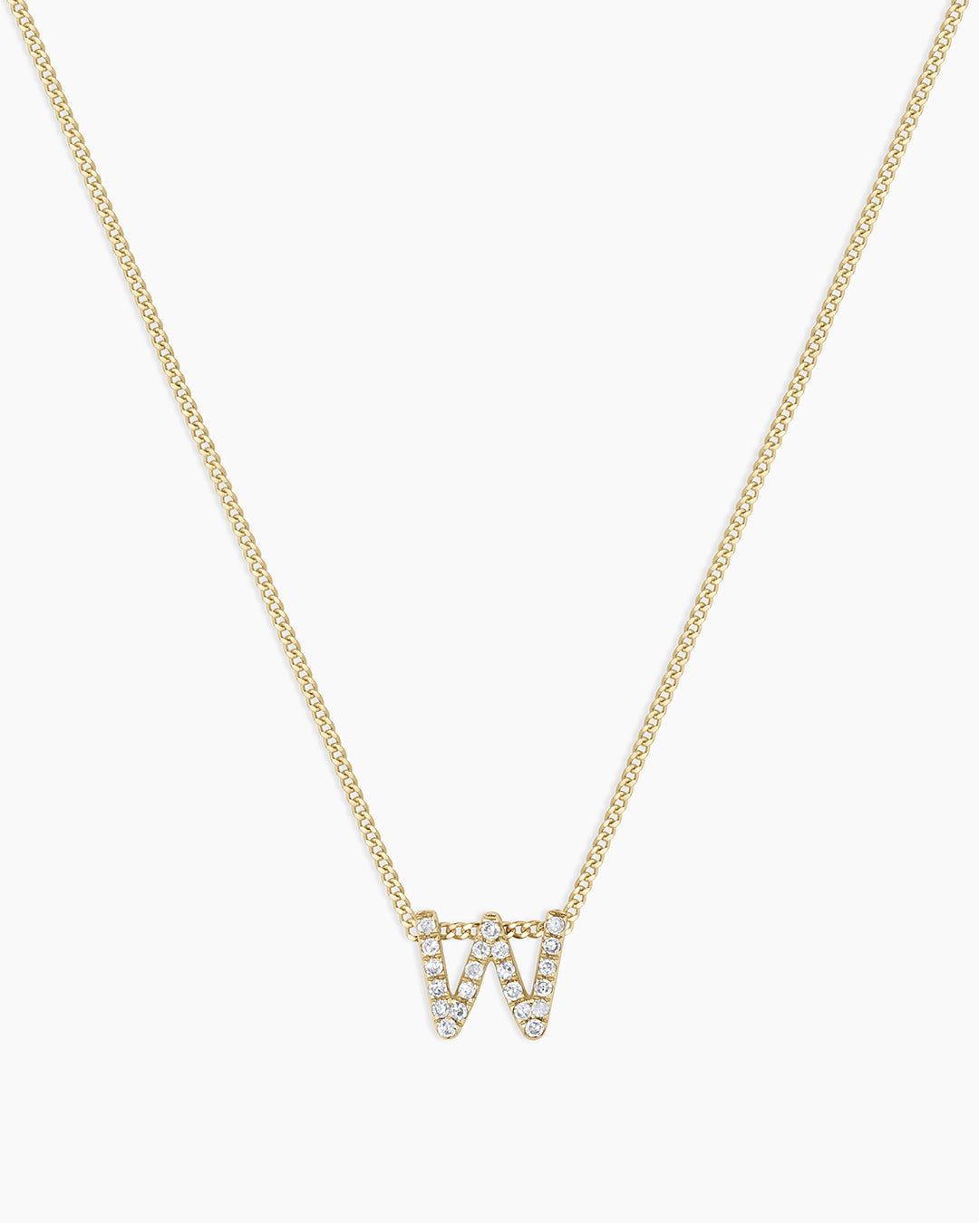 Diamond Alphabet Necklace