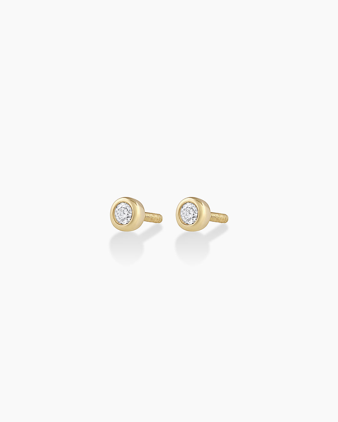 Classic Diamond Threaded Flat Back Studs