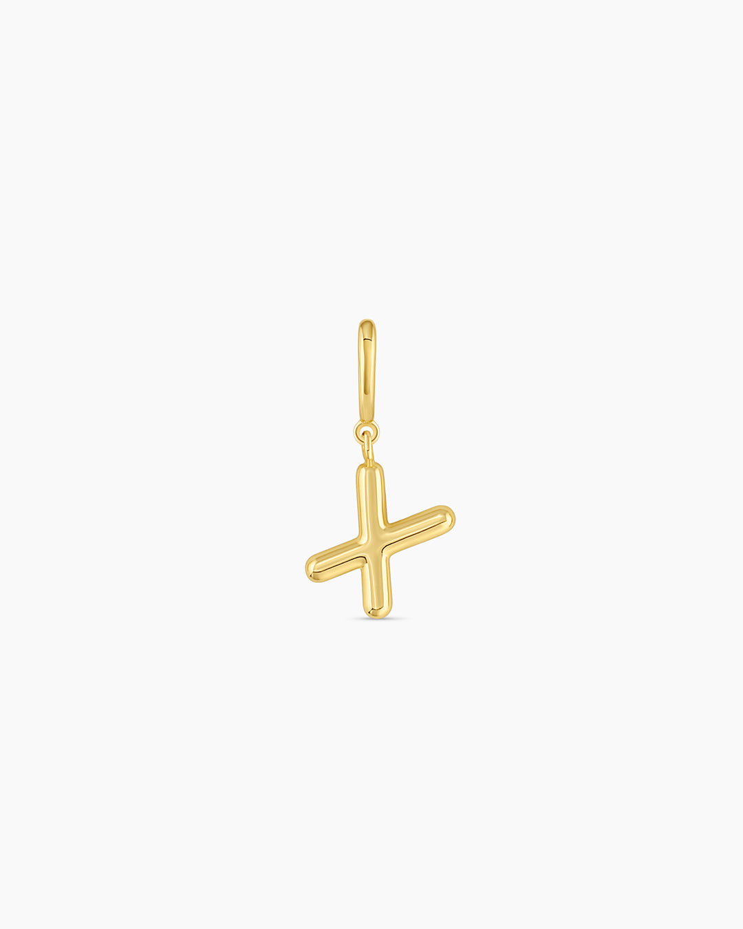 Alphabet Helium Parker Charm #X || option::18k Gold Plated, X