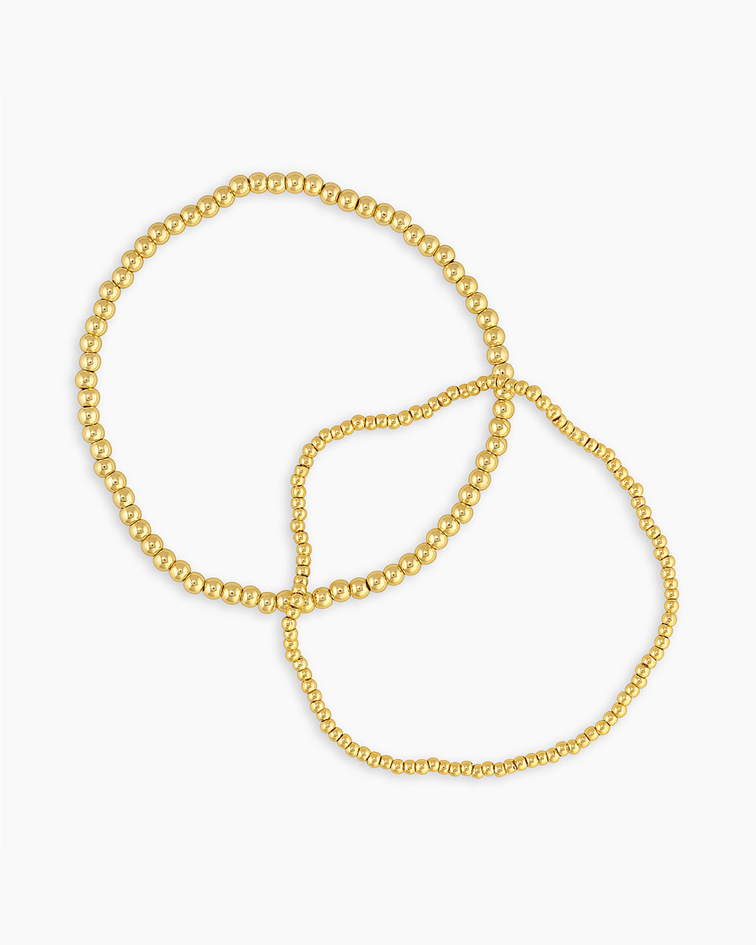 Gwen Beaded Bracelet Set in Gold, Groovy's, Beaded Bracelet