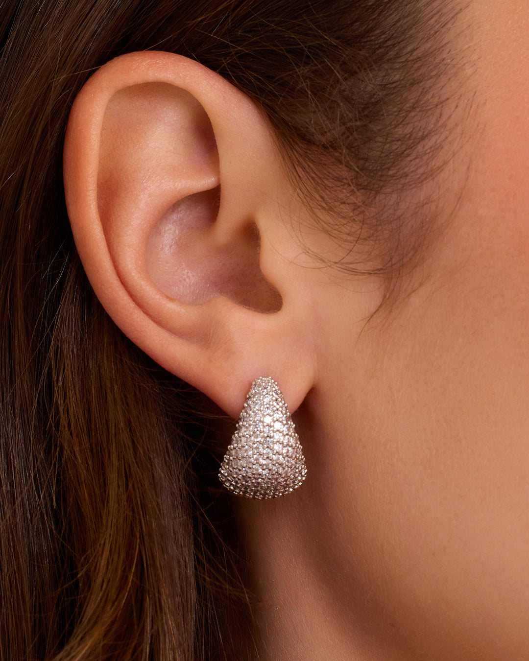 Banks Shimmer Earrings || option::Rhodium Plated