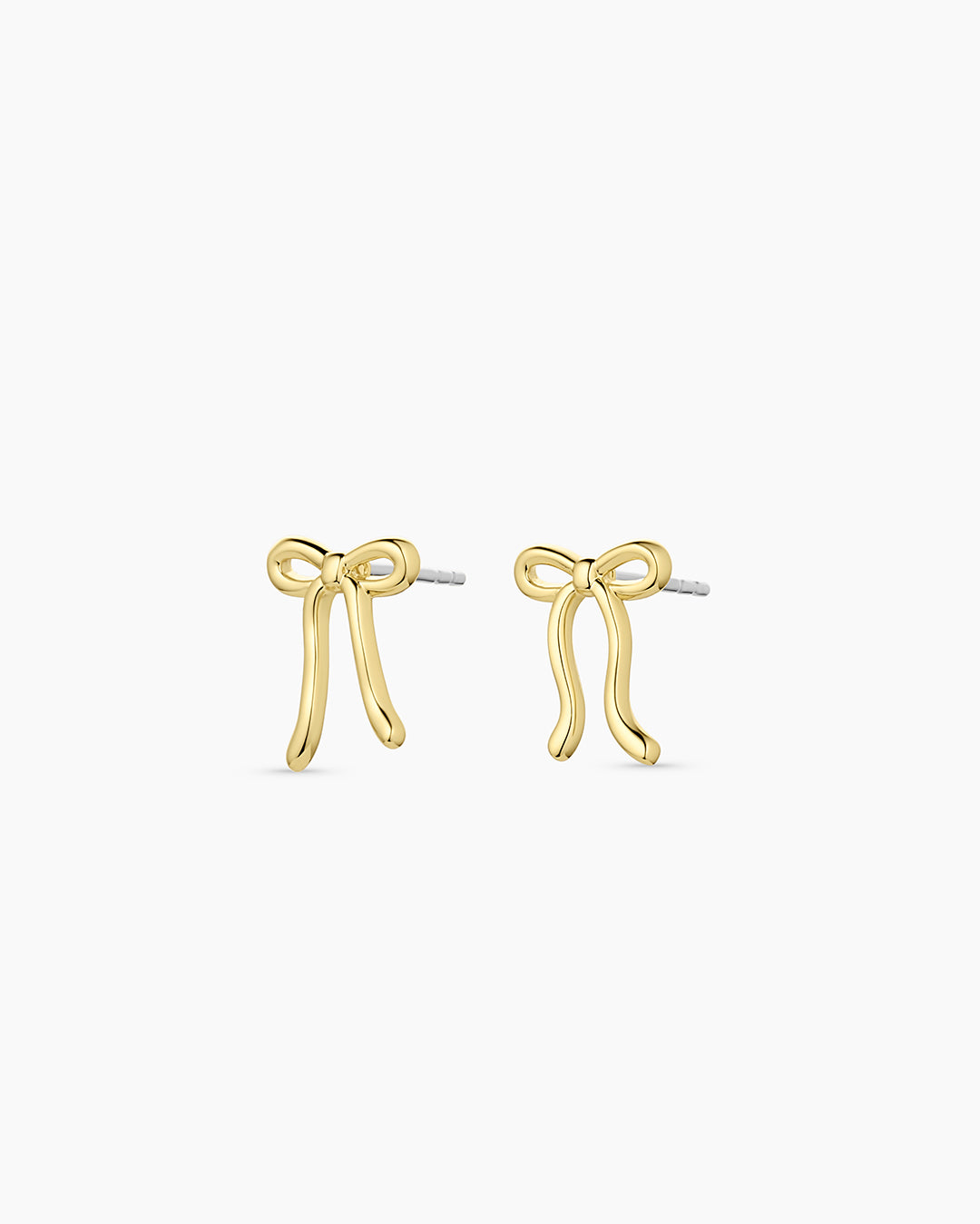 Fancy Bow popular flower earrings 14k solid gold