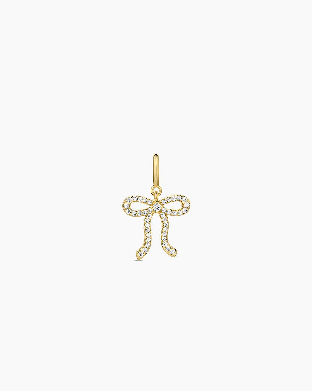 Bow Shimmer Parker Charm || option::18k Gold Plated