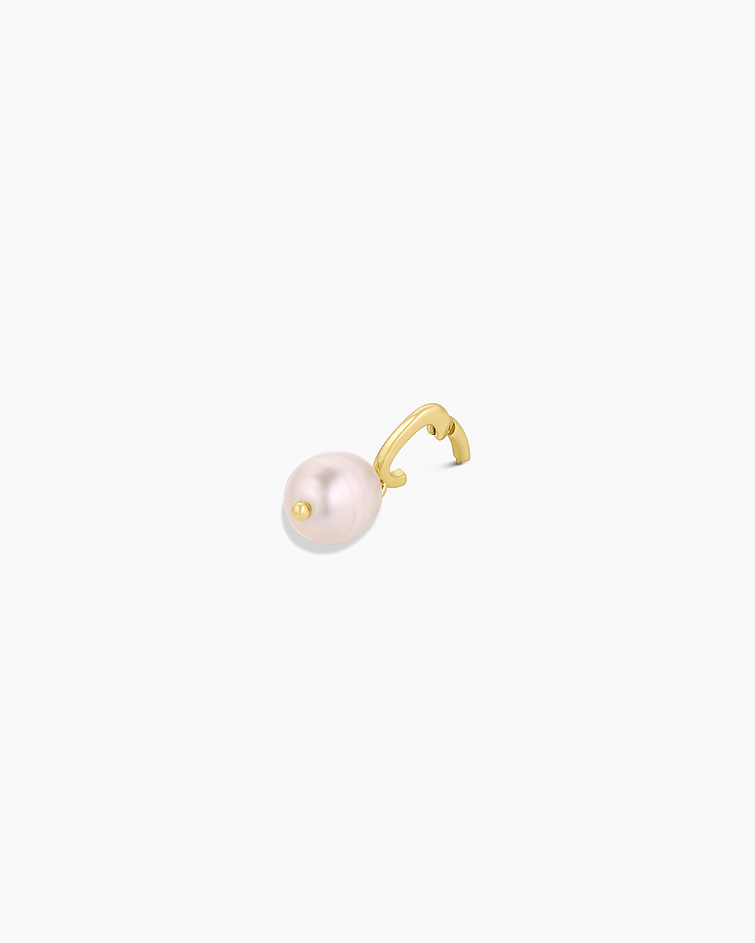 Pink Pearl Parker Charm || option::18k Gold Plated, Pink Freshwater Pearl