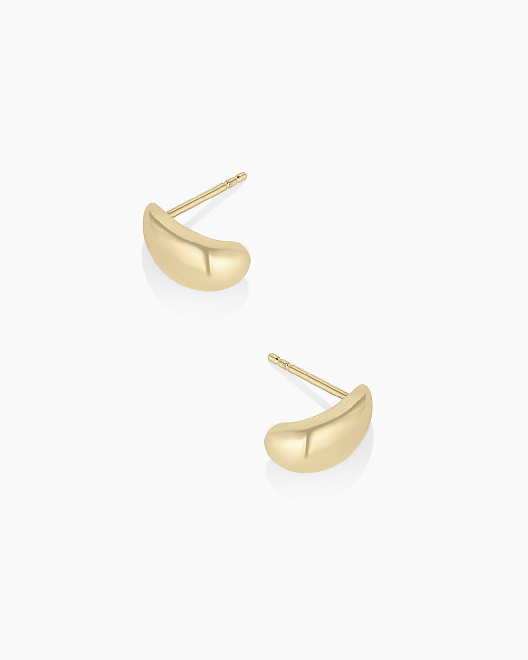 14k Gold Banks Studs || option::14k Solid Gold