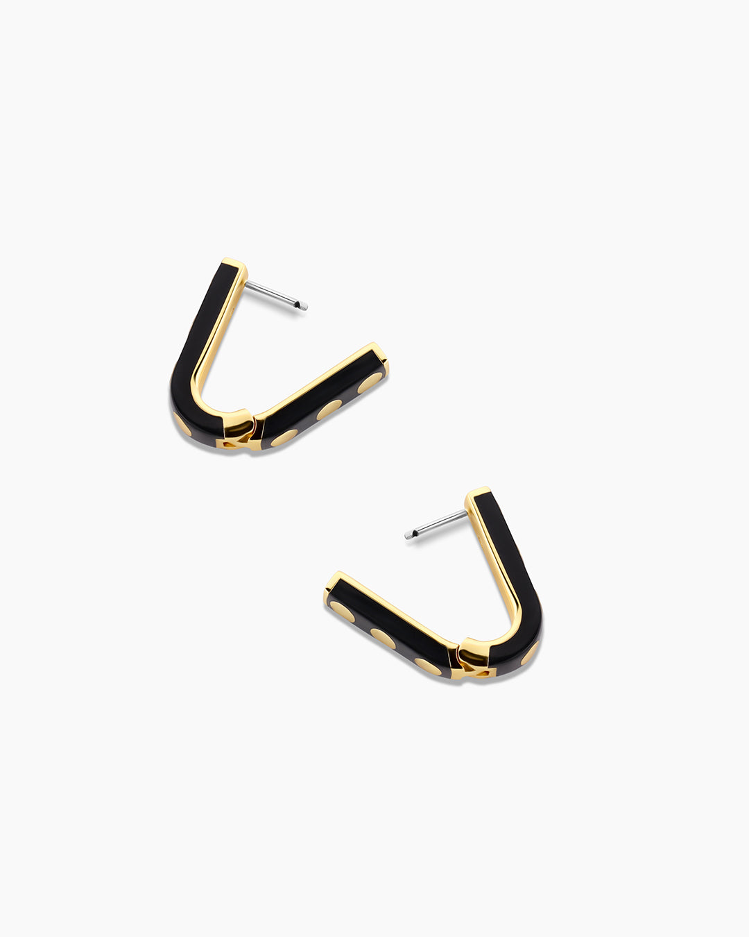 Asher Enamel Link Hoops