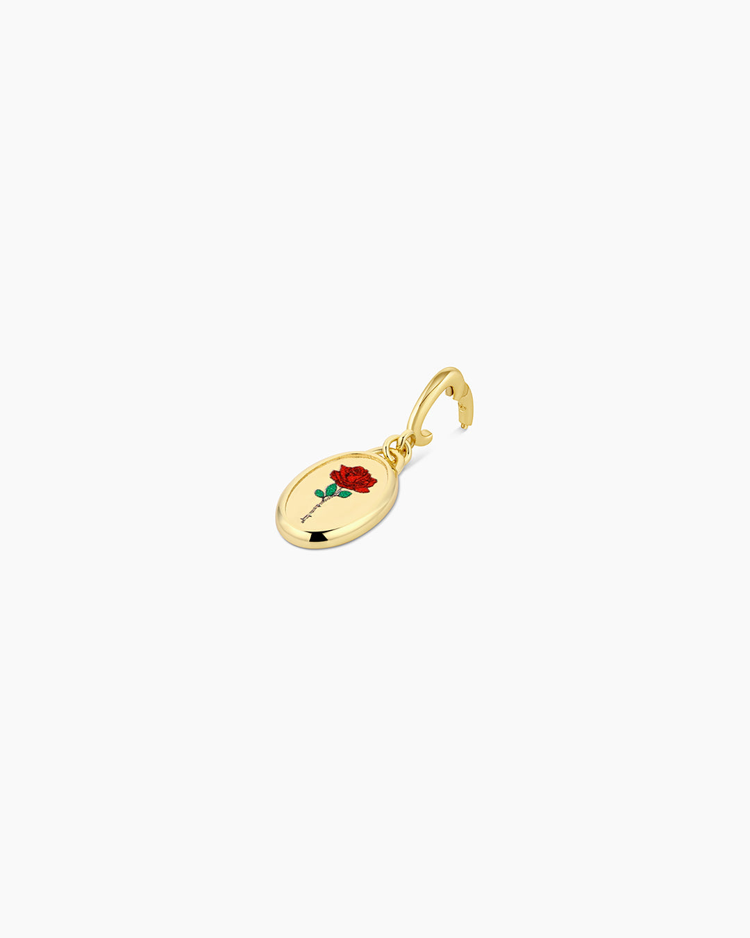 Rose Coin Parker Charm || option::18k Gold Plated