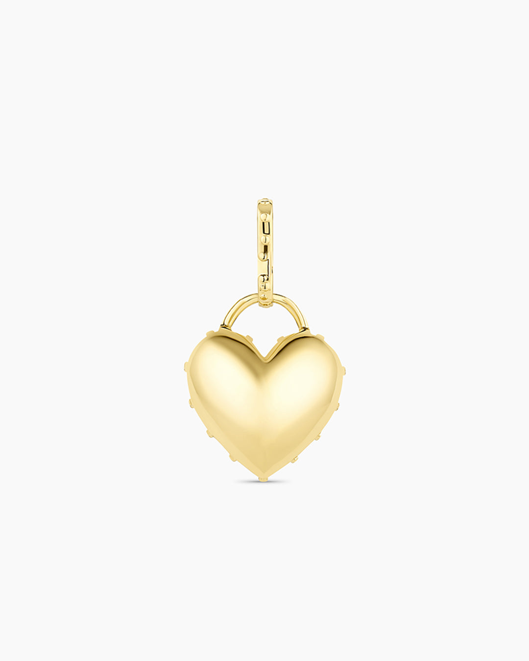 Heart Statement Charm || option::18k Gold Plated