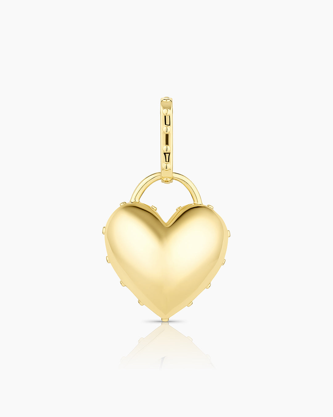 Heart Statement Charm || option::Gold Plated 