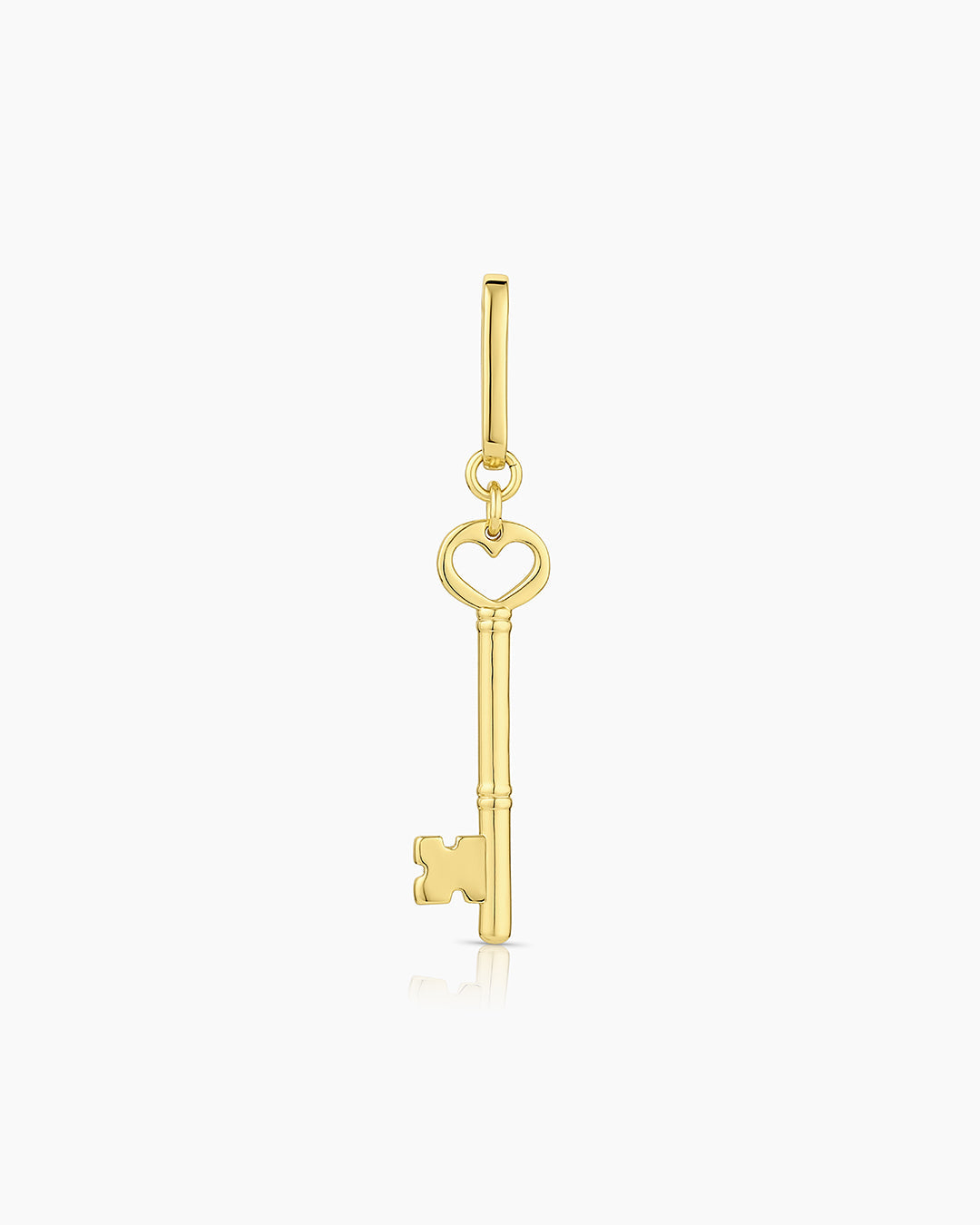 Heart Key Statement Charm