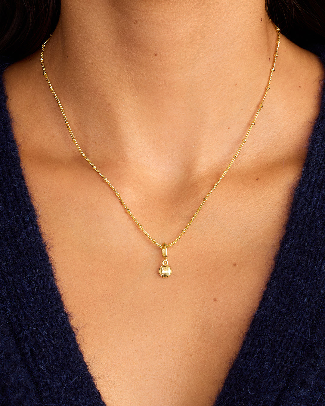 Varsity Parker Charm || option::Gold Plated, Baseball