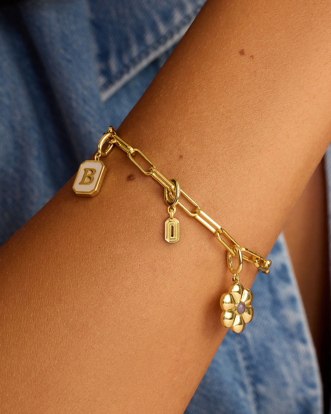 Varsity Sports Parker Charm || option::18k Gold Plated, 0