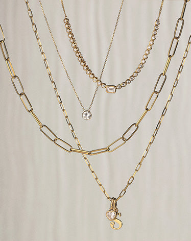 lab grown diamonds and solid gold necklaces