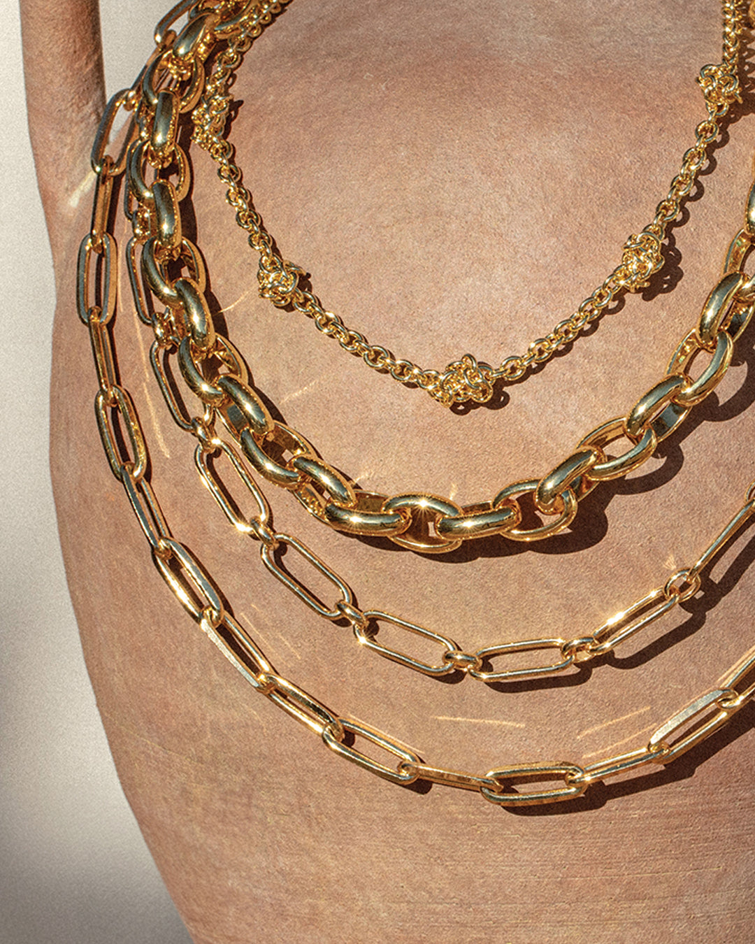 bold gold necklaces