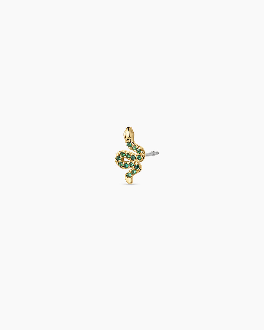 Snake Single Stud || option::18k Gold Plated