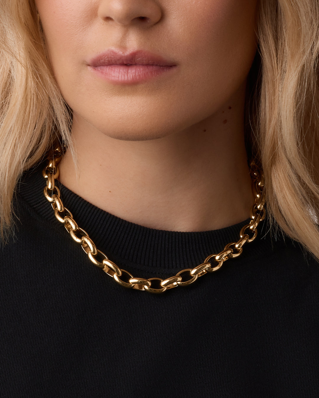 Avery Statement Necklace || option::18k Gold Plated 