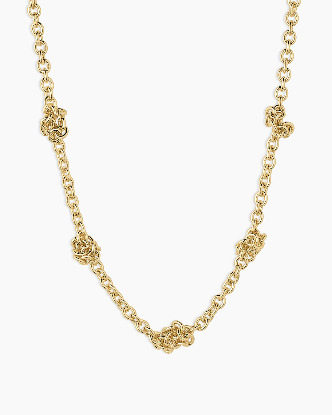 Knotty Necklace || option::18k Gold Plated 