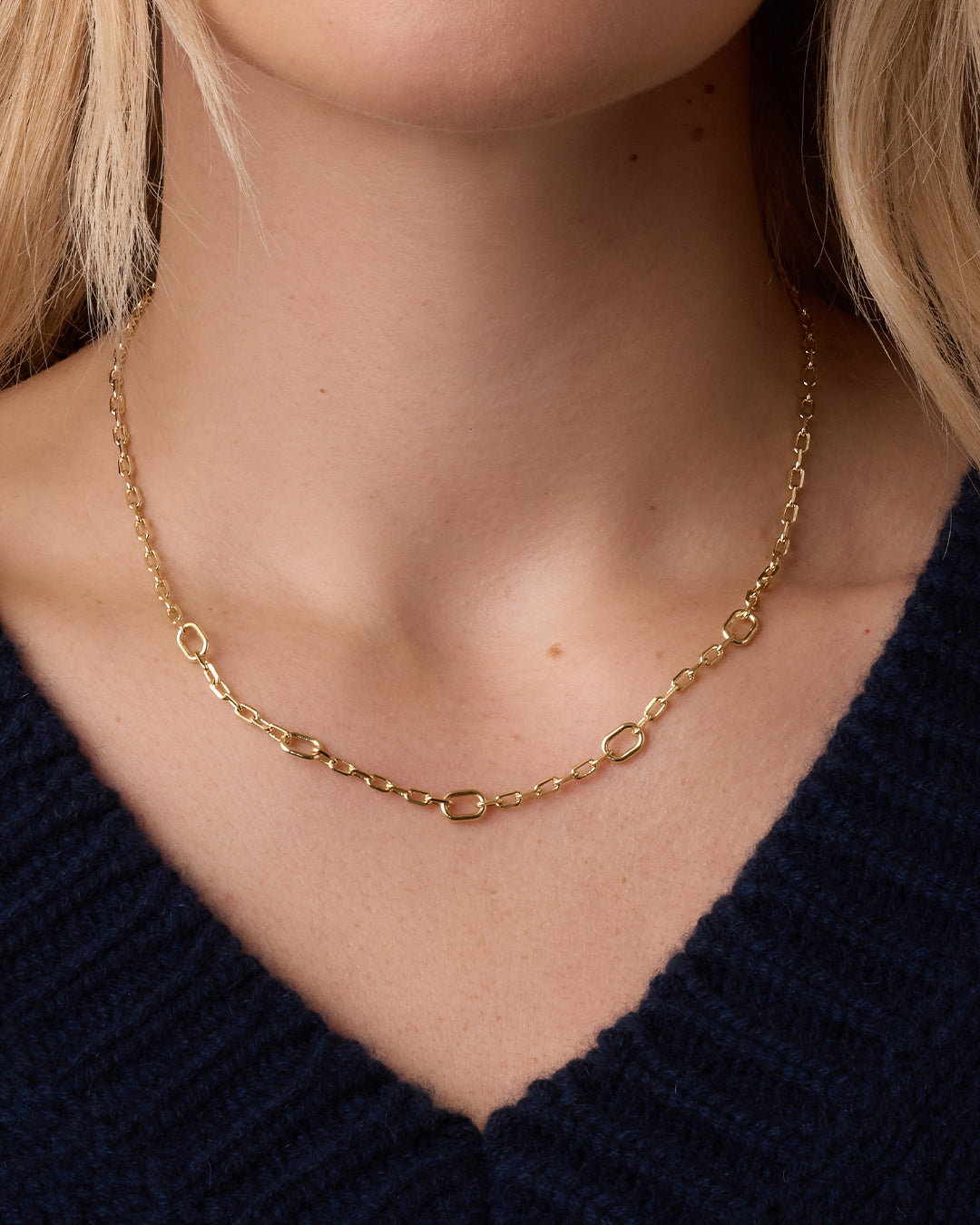 Parker Link Necklace || option::18k Gold Plated 