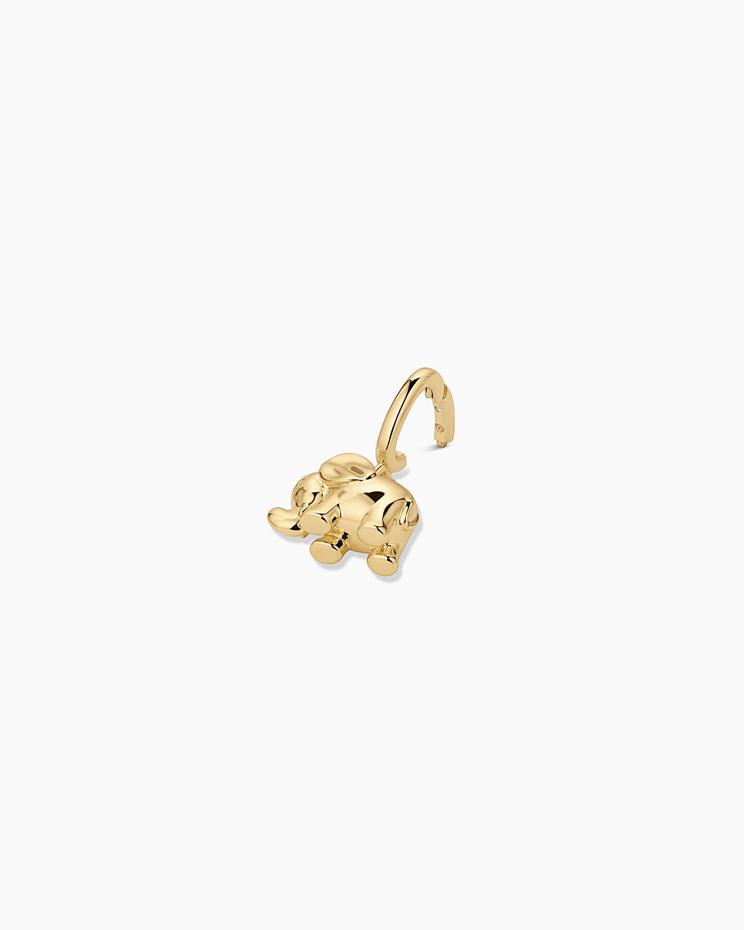 Elephant Parker Charm || option::18k Gold Plated 